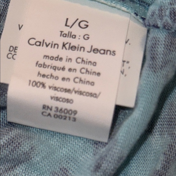 🌹𝐍𝐖𝐓:𝐂𝐀𝐋𝐕𝐈𝐍 𝐊𝐋𝐄𝐈𝐍 𝐉𝐄𝐀𝐍𝐒 JERSEY 𝐓𝐄𝐀𝐋/𝐍𝐀𝐕𝐘 𝐏𝐀𝐓𝐓𝐄𝐑𝐍 𝐎𝐏𝐄𝐍 𝐒𝐇𝐎𝐔𝐋𝐃𝐄𝐑 𝐃𝐑𝐄𝐒𝐒 - Picture 7 of 7